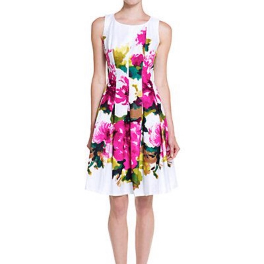 Jones New York Floral Fit and Flare Dress - 6 🌺